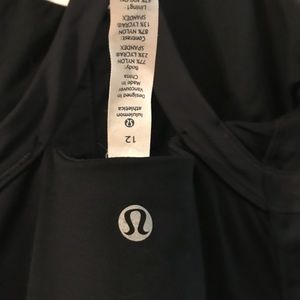 Lululemon Black Racerback Sz 12
